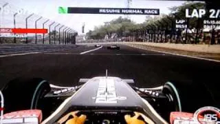 F1 2010 Gameplay - Kubica at Interlagos