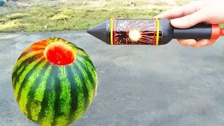 BIG FIRECRACKER VS WATERMELON - EXPERIMENT