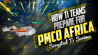 HOW AFRICAN T1 TEAMS PREPARE FOR PMCO AFRICA (SCRYPTED T1 SCRIMS) | PUBG MOBILE