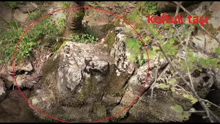 Define Koltuk Taşı ve Mağara Girişi buldum. Mükemmel Bir Doğa!! treasure marks and hunting !!