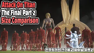 Attack On Titan Size Comparison : Final Season Part 2 3D (진격의거인 크기비교 파이널시즌 파트 2)