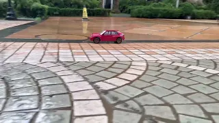 Tamiya XV02 pro in the rain