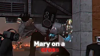 Large Speaker Man Edit (mary on a cross)