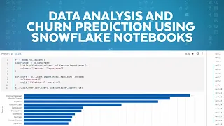 Performing Data Analysis and Churn Prediction using Snowflake Notebooks