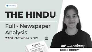 The hindu analysis today | Current affairs today | CLAT Preparation | CLAT 2022 | 23 October News