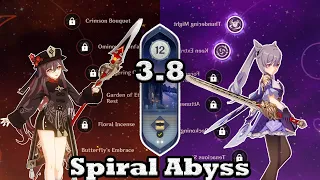 Hutao & Keqing | Spiral Abyss 3.8 | 9 stars | Floor 12