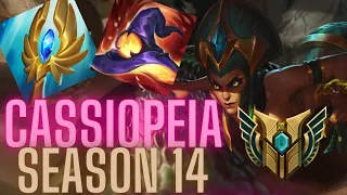 CASSIOPEIA SEASON 14 is BROKEN IN the MID LANE with new items!! - LEAGUE OF LEGENDS!!