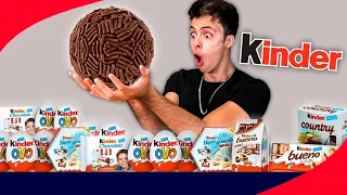 SUPER BRIGADEIRO COM TODOS OS CHOCOLATES KINDER DO MERCADO!