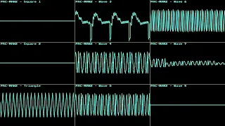 Pac-Man N163 Remix by @beachbum811 [Oscilloscope view]