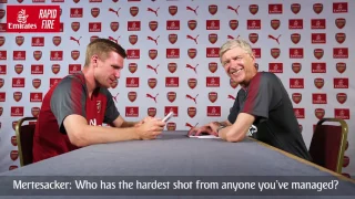 Per Mertesacker v Arsène Wenger | Emirates Airline