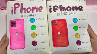 [paper diy]📲 iPhone blind bag unboxing | Broken iPhone | Paper #diy #craft  #papercraft #iphone