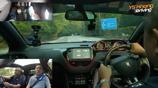 Peugeot 208 GTi, Fan Car Drive Up Genting / 200 HP - Tires A Bit Too Wide / YS Khong Driving