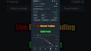 Live Bitcoin Trading on Binance Futures Profit #shorts #trading #crypto #bitcoin #binance #btc