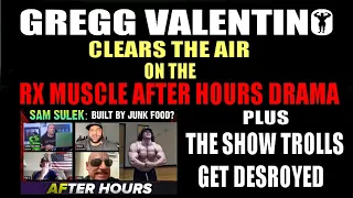 Gregg Valentino - Clears The Drama of The RX After Hours Show On The Sam Kid and  MORE