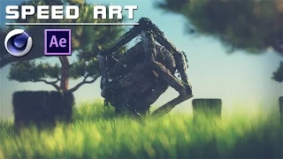 SpeedArt | Ancient Anomaly [Cinema 4D + After Effects] FullHD 60fps [Timelapse]