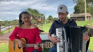 Lucas Jose e Cleide Mara cantando um modao