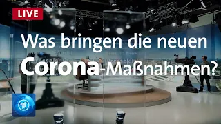 Die zweite Corona-Welle - Was bringen die neuen Einschränkungen? | ARD-Presseclub