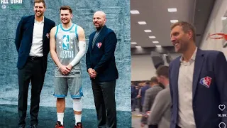 Luka Doncic & Jason Kidd LOSE Dirk Nowitzki at the NBA Top 75 Players of All Time Celebration!
