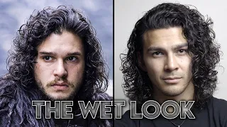 JON SNOW Hair Tutorial | KING OF THE WET LOOK  | Men's Curly/Wavy Hair How To