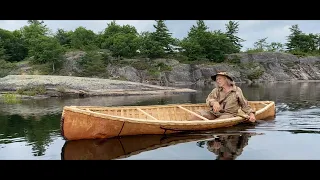 Maiden Voyage:  The Birch Bark Canoe Build is Complete!! |INDIGENOUS CULTURE |DIY|TRADITIONAL CRAFTS