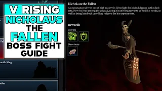 V RISING HOW TO BEAT NICHOLAUS THE FALLEN - NICHOLAUS THE FALLEN LOCATION