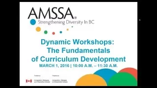 Dynamic Workshops: The Fundamentals of Curriculum Development