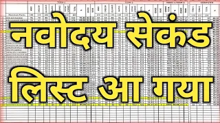 नवोदय सेकंड लिस्ट देखे Navodaya second list Navodaya 6th second list Navodaya second list Kab aayega