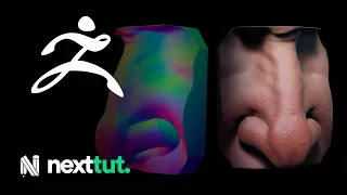 ZBrush Tutorial | How to Sculpt Nose Step by Step