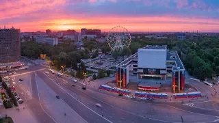 Ростов-на-Дону. Театральная площадь на закате