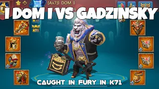 GADZINSKY VS EMPEROR I DOM I ! CAUGHT IN FURY WITH EMPERORS IN K71! FT EL FUGAH |PeN- Lords Mobile