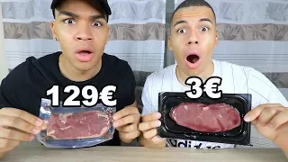 3€ STEAK VS 129€ STEAK !!! | Kelvin und Marvin