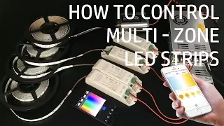 How to control Multi-Zones CT/RGBW LED strip lights - WIFI Control