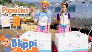 Blippi and Meekah Make Fruit Popsicles At The Ranch On The Pier | Educational Videos for Kids