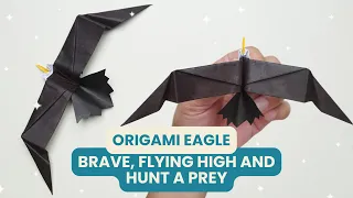 Origami Eagle That Can Fly High - How to Make Origami Eagle Easy