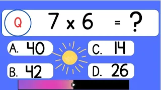 Maths Quiz for kids | Multiplication table Quiz for kids | 3