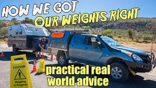 How we got our caravan weights right