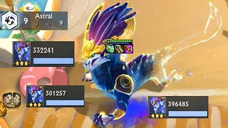 3 Star Aurelion Sol ⭐️⭐️⭐️, 9 Astral Full Crit - TFT Set 7