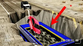 Beamng drive - Cars vs Shredding Pit-BeamNG Gaming