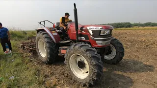 महिंद्रा का मुकाबला कोई नही कर सकता Mahindra 755 4x4 tractor mileage test with harrow in Rawta