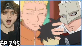 Naruto Comforts Kawaki || KOJI HAS TO BE JIRAIYA!! || Boruto Episode 195 Reaction