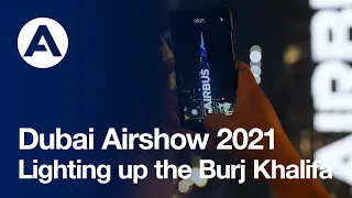 Lighting up the #BurjKhalifa