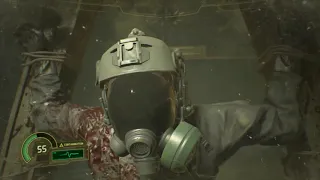 Лукас отрубает голову бойцу на глазах у Криса Рэдфилда Resident Evil 7