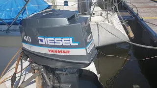 Motor de popa diesel Yanmar - Diesel outboard engine