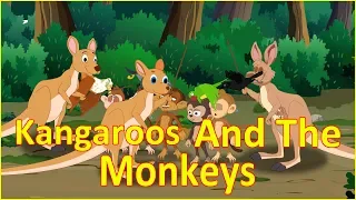 Kangaroos And The Monkeys | Panchatantra Moral Story | English Cartoon | Maha Cartoon TV English