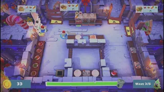 Overcooked 2: Seasonal Updates Winter Wonderland 1-4 Horde Full Kitchen Health