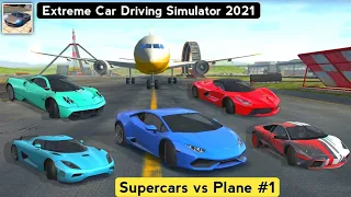 Extreme Car Driving Simulator 2023 - Supercars VS Plane - Car & Plane Racing Fun - Android Game