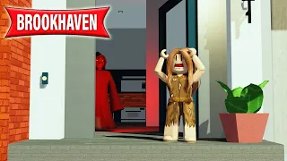 ¡TRABAJO DE SIRVIENTA Y ENCUENTRO A UN MUERT0 EN BROOKHAVEN! 😱🏠 - ROBLOX