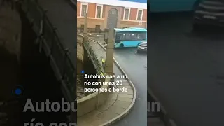 Bus falls into a river with about 20 people on board