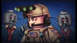 LEGO ZOMBIE APOCALYPSE! Navy Seals vs Zombies! lego film full episode 1.