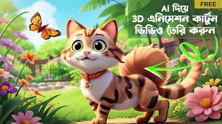 How to Create AI-Generated 3D Animated Kids Story using ChatGPT and AI Tools | Ai Bangla Tutorial